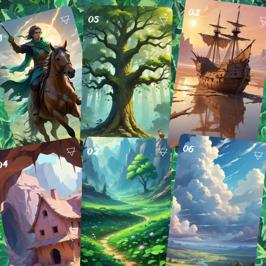 Element: Earth Lenormand, oráculo con 36 ilustraciones basadas en el elemento Tierra