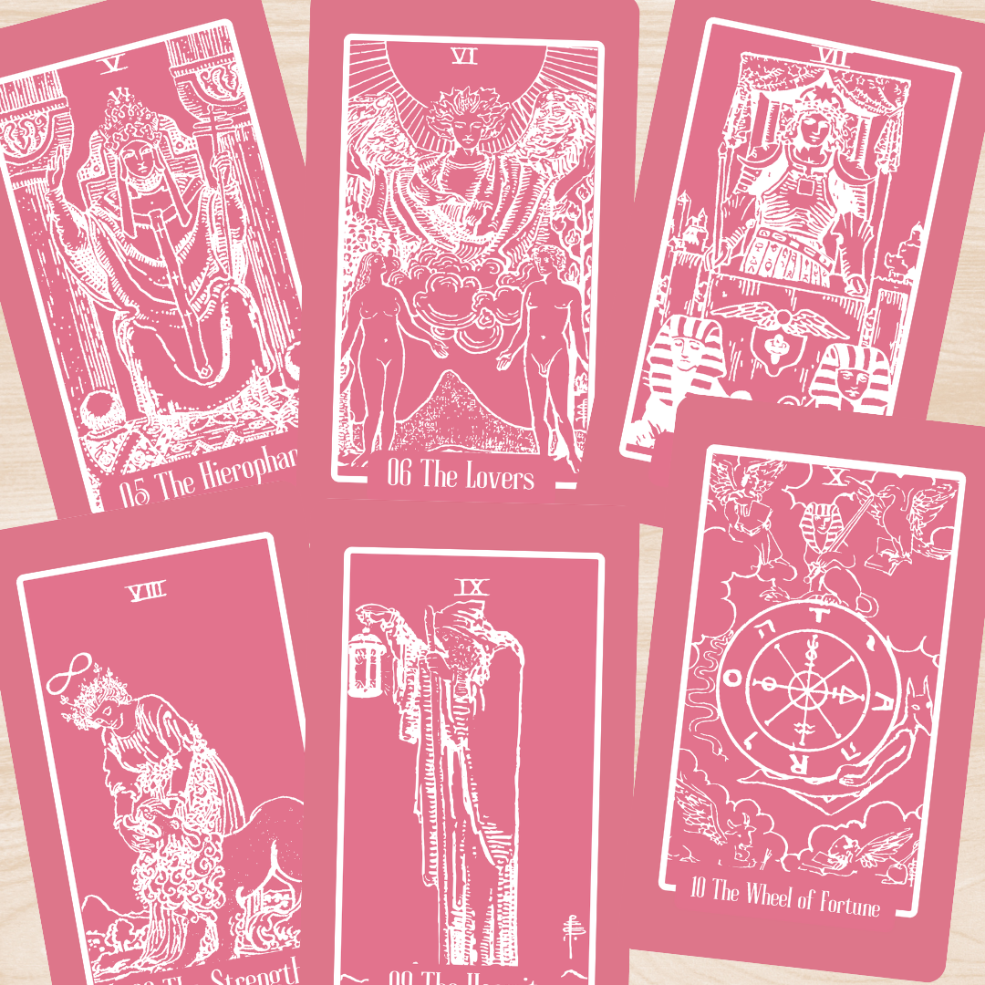 NUEVO Pink Tarot, 78 cartas, tarot RWS, tarot de viaje, tarot clásico, tarot rosa, tarot aprendizaje, juego de adivinación, tarot evolutivo