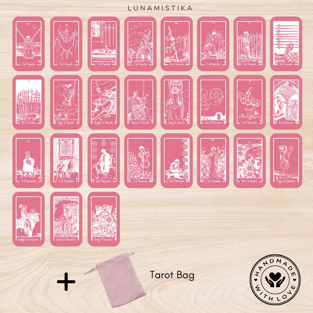 NUEVO Pink Tarot, 78 cartas, tarot RWS, tarot de viaje, tarot clásico, tarot rosa, tarot aprendizaje, juego de adivinación, tarot evolutivo