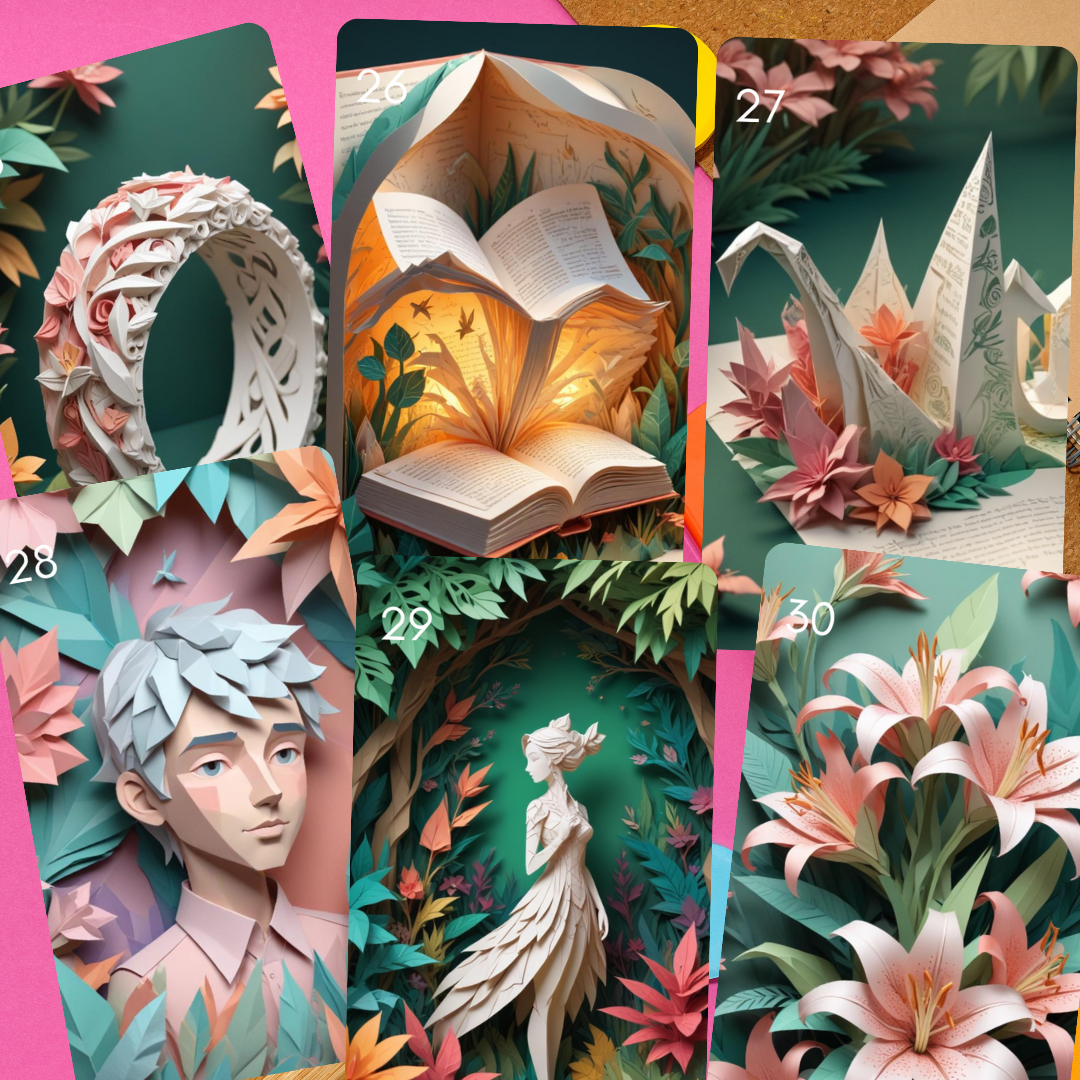 Origami Lenormand, oráculo con 36 ilustraciones inspiradas en la técnica ancestral origami