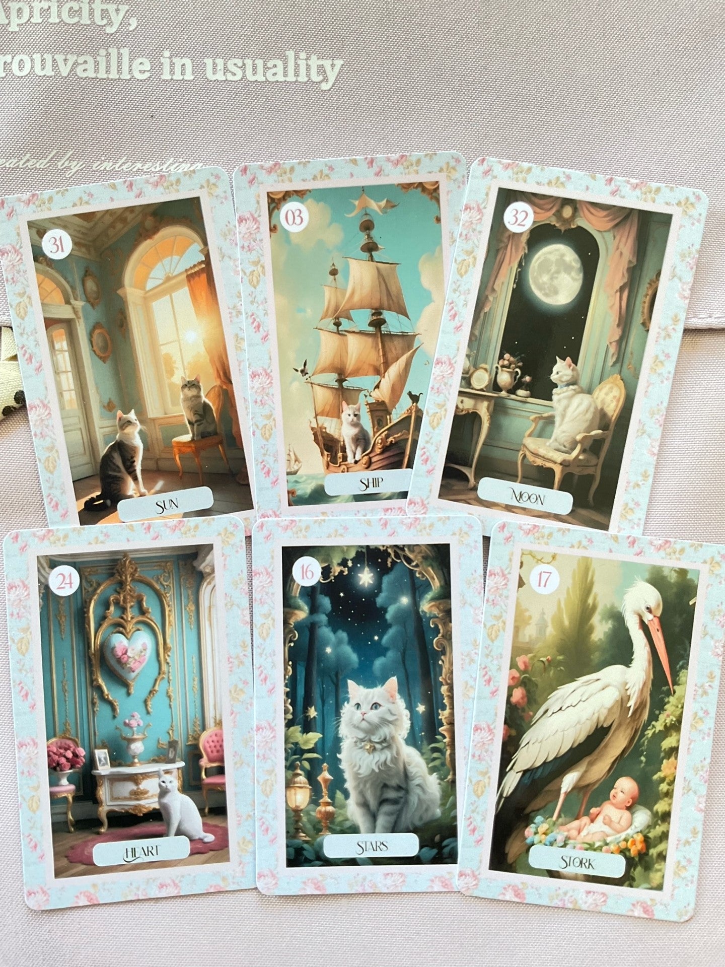 Lenorcats Lenormand, oráculo con 36 ilustraciones inspiradas en nuestros felinos favoritos, gatos!